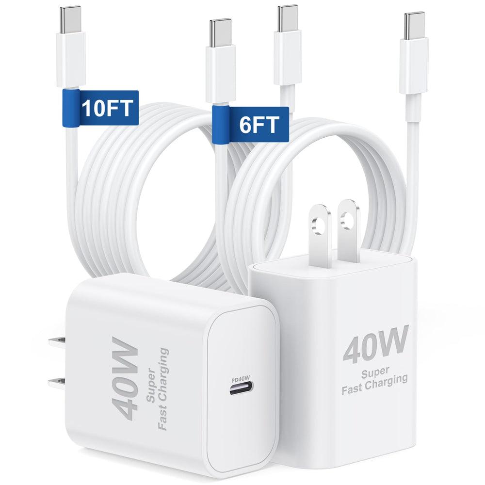 Essri 40W USB-C charger block for fast iPhone 17 charging.