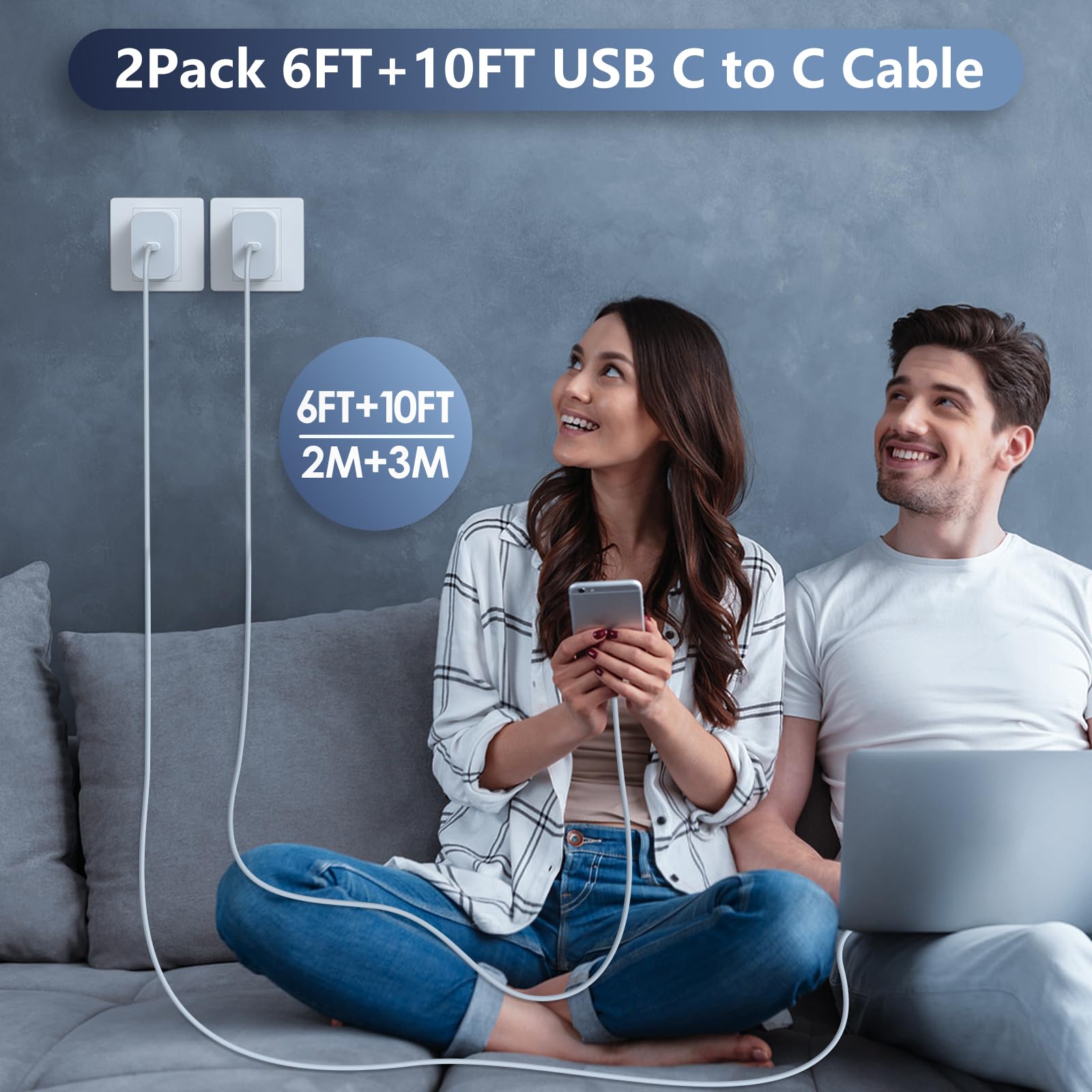 Essri two-pack includes two 40W chargers for home and work.