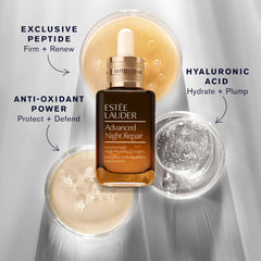 Estée Lauder Advanced Night Repair Serum smooths uneven texture over time.