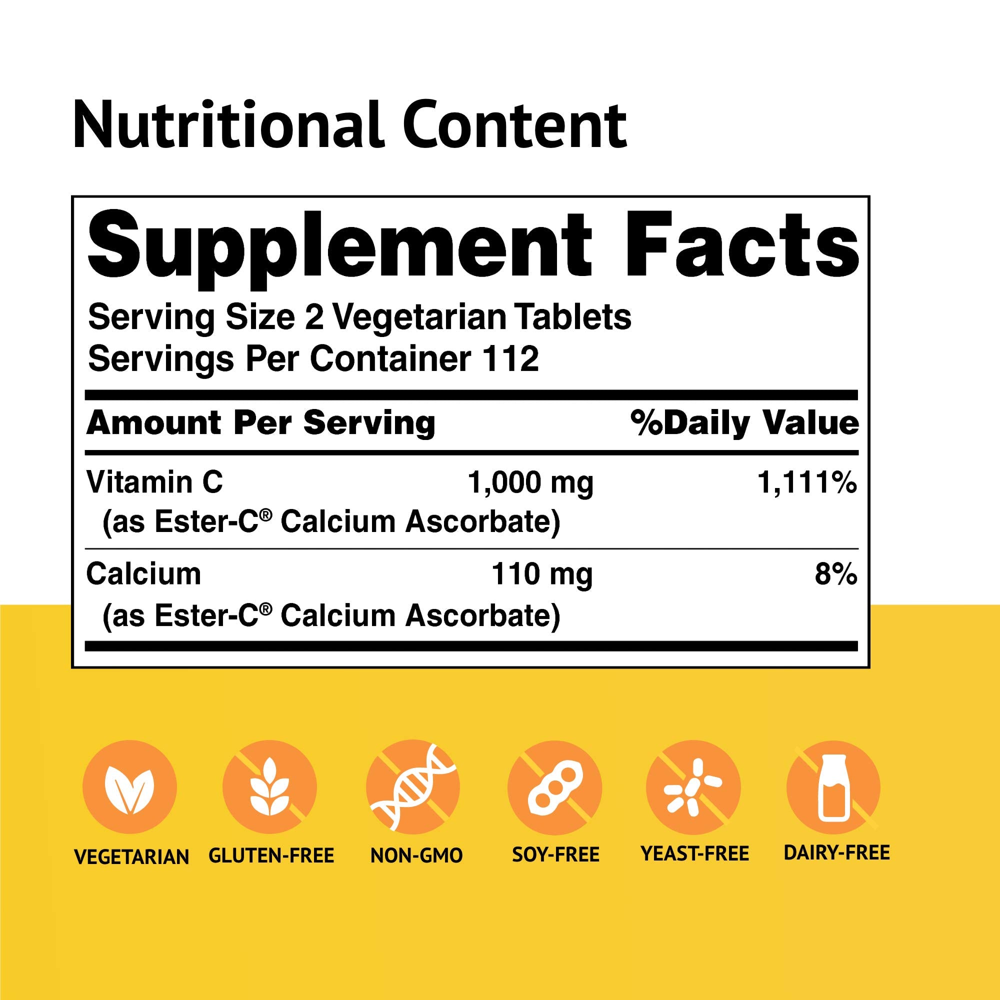 Ester-C 24-hour immune support bottle close-up for steady daily defense
