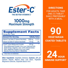 Ester-C with C-Sorb bioflavonoids boosts vitamin C retention.