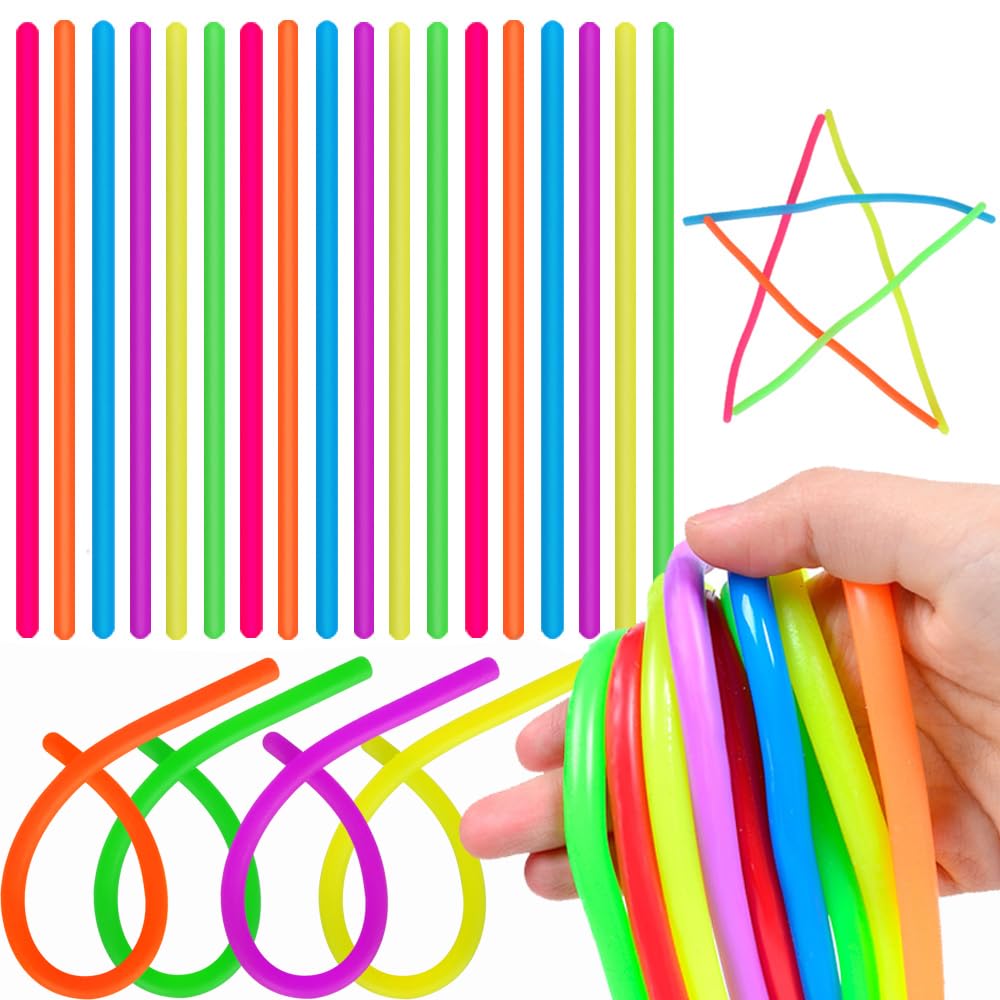 Estimable colorful stretchy fidget strings offer vibrant colors for classroom prizes