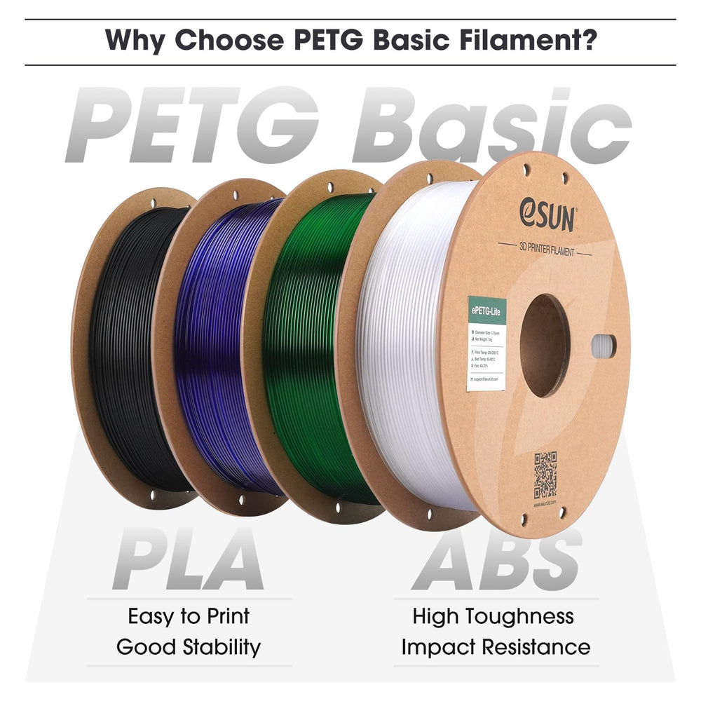 eSUN PETG Basic Filament dimensional stability focus for accurate prints.