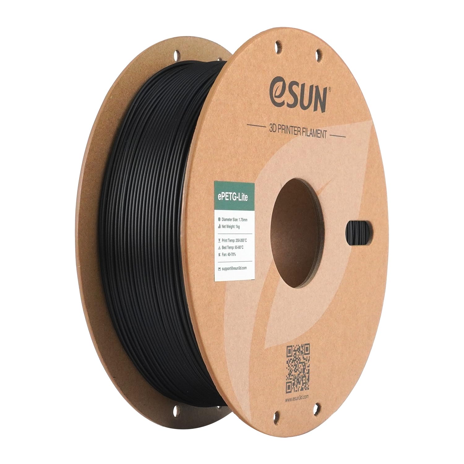 eSUN PETG Basic Filament spool close-up, highlighting durability and cost-efficiency for reliable prints.