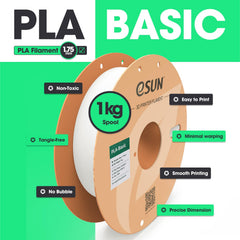 eSUN PLA Basic fast-print setup highlights speed-friendly material