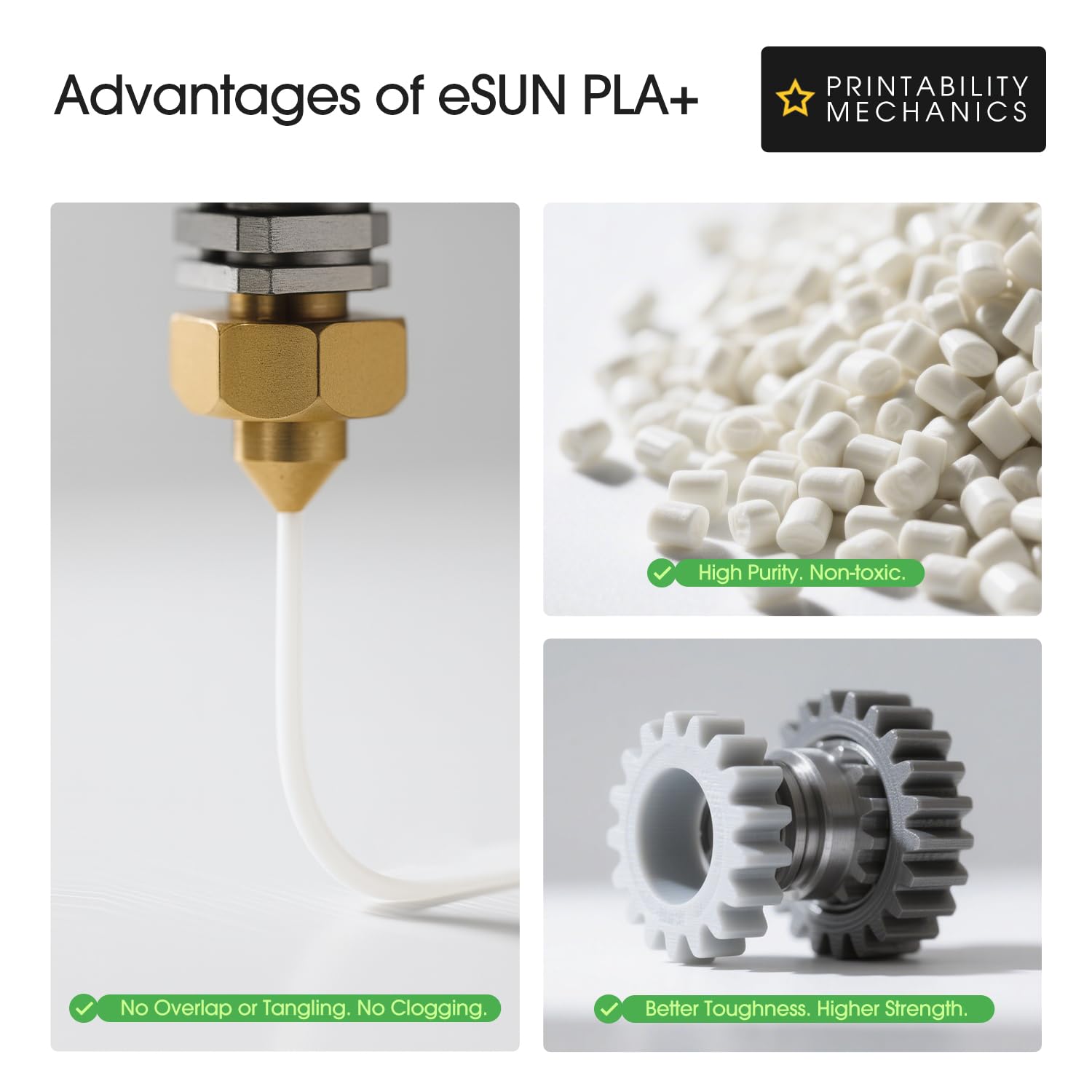 eSUN PLA+ enables high-speed printing with steady extrusion.