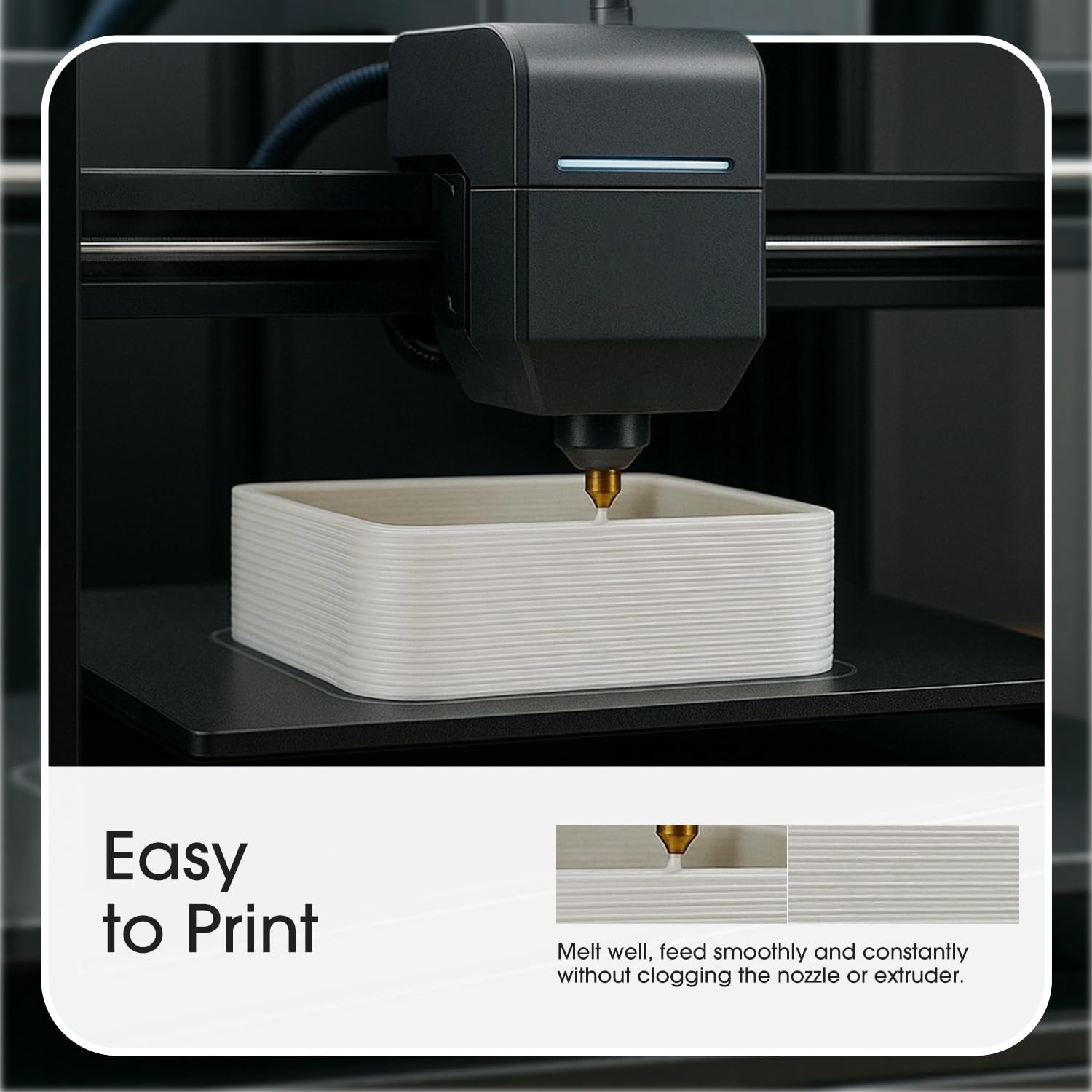 eSUN PLA+ broad printer compatibility for versatile 3D projects.