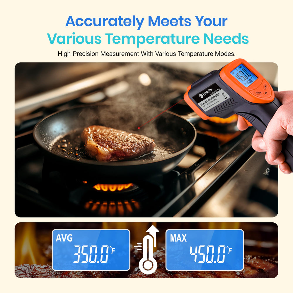 Etekcity Lasergrip 774 monitors wine-cellar temp to preserve flavor.