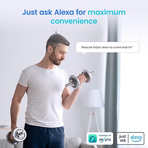 Etekcity Smart Scale supports Alexa voice control for hands-free checks.
