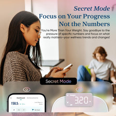 Etekcity Smart Scale shows BMI and metrics for insight into trends