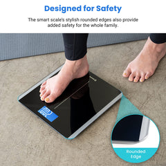 BMI and weight trend visualization in VeSync app for Etekcity scale.