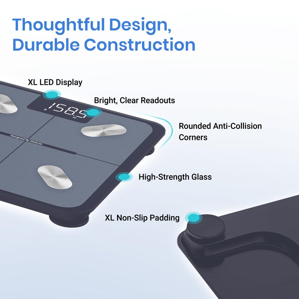 Etekcity Smart Scale supports multiple users for family tracking
