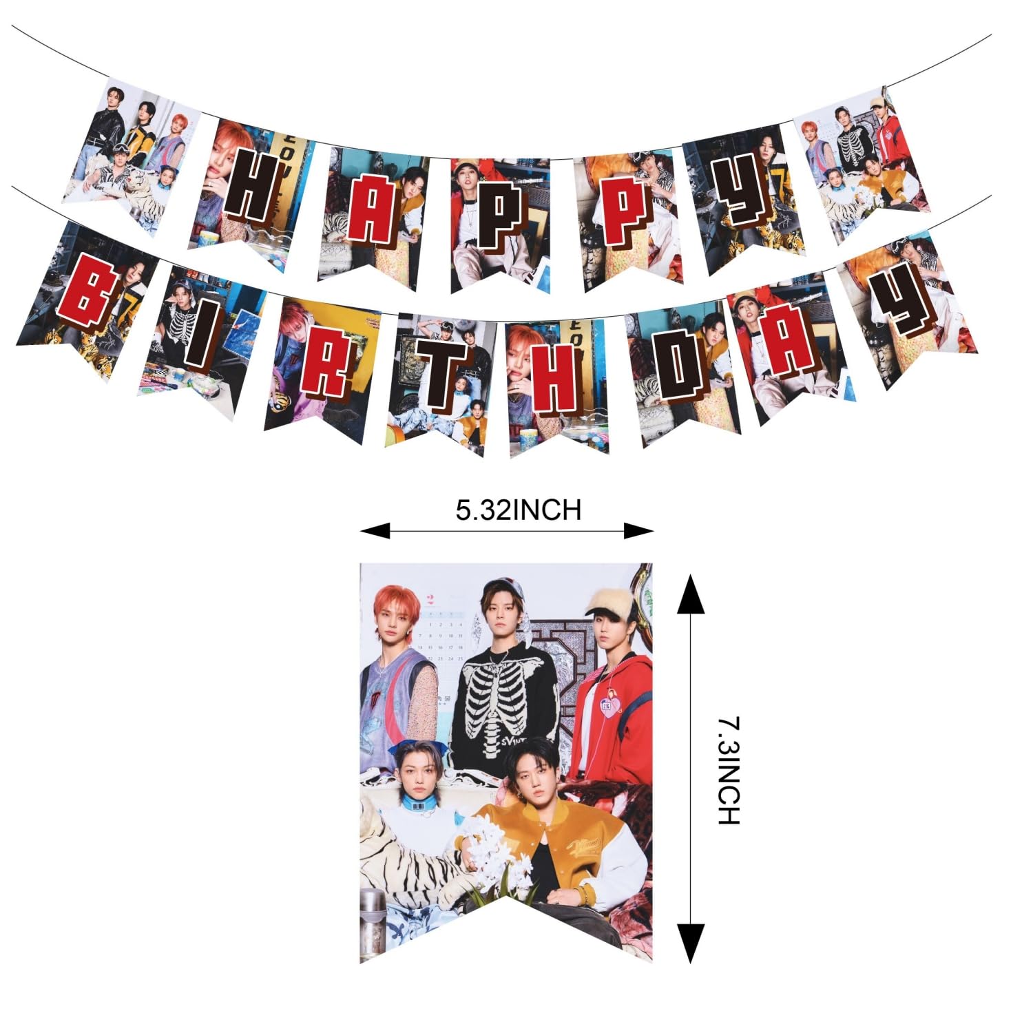 eTel Like Stray Kids cupcake toppers add colorful, themed accents