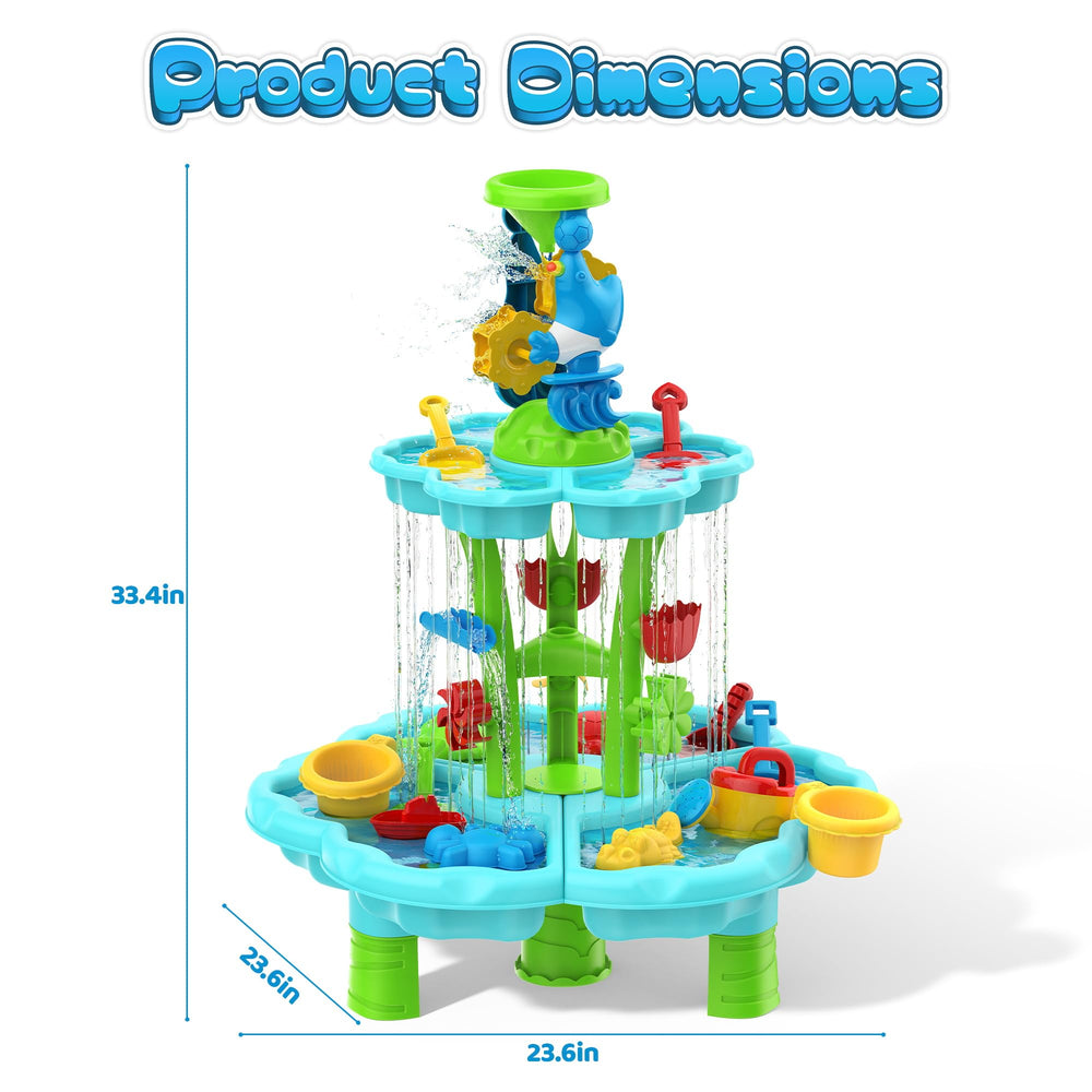 Eterfun Indoor and outdoor use table for versatile seasonal play.