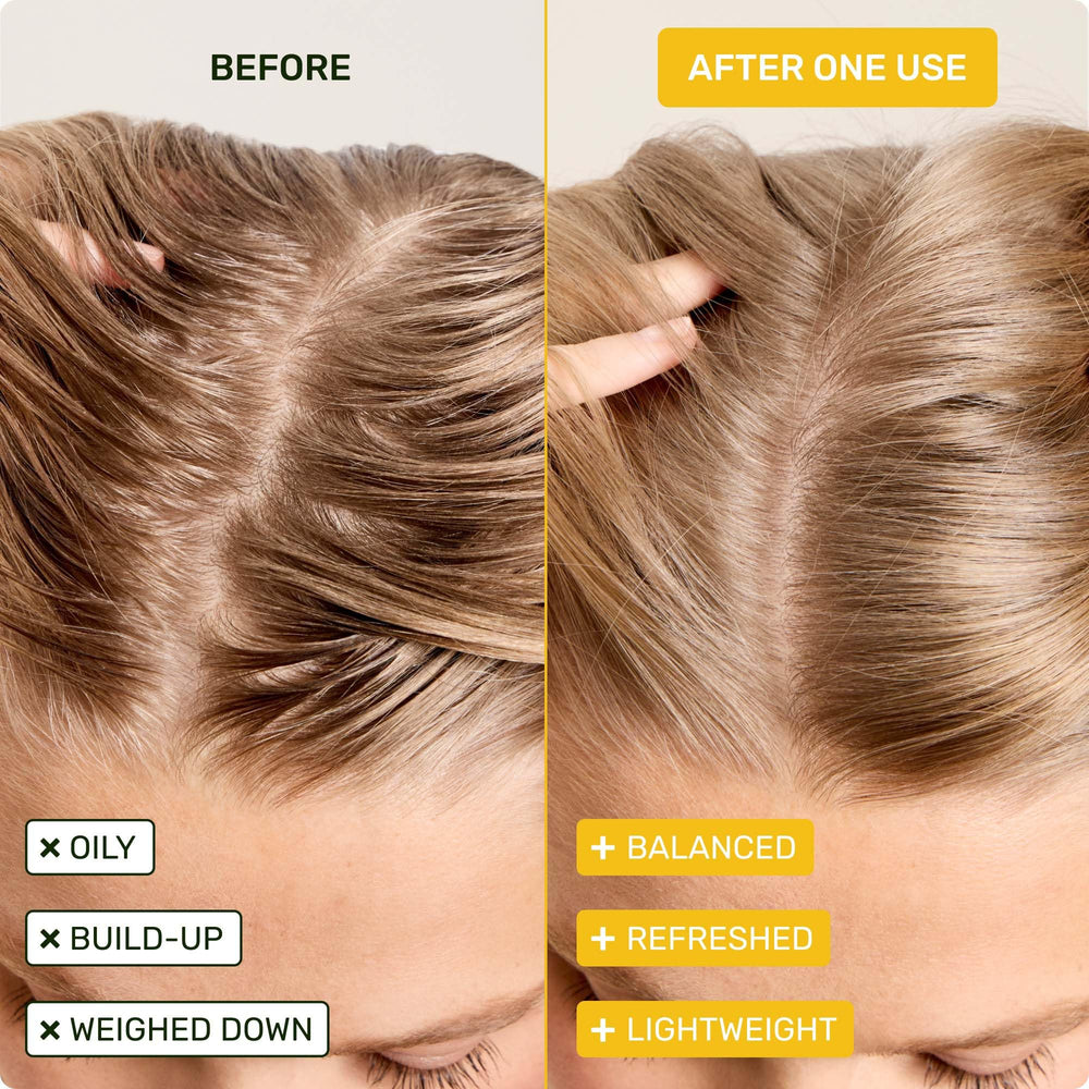 Ethique color-safe formula preserves vibrancy for color-treated hair.