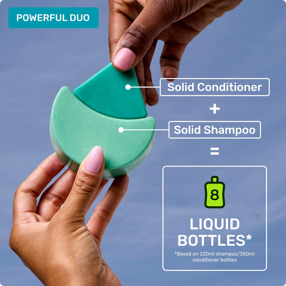 Ethique Curl-Defining Bar paired with Shampoo Bar for a curl duo