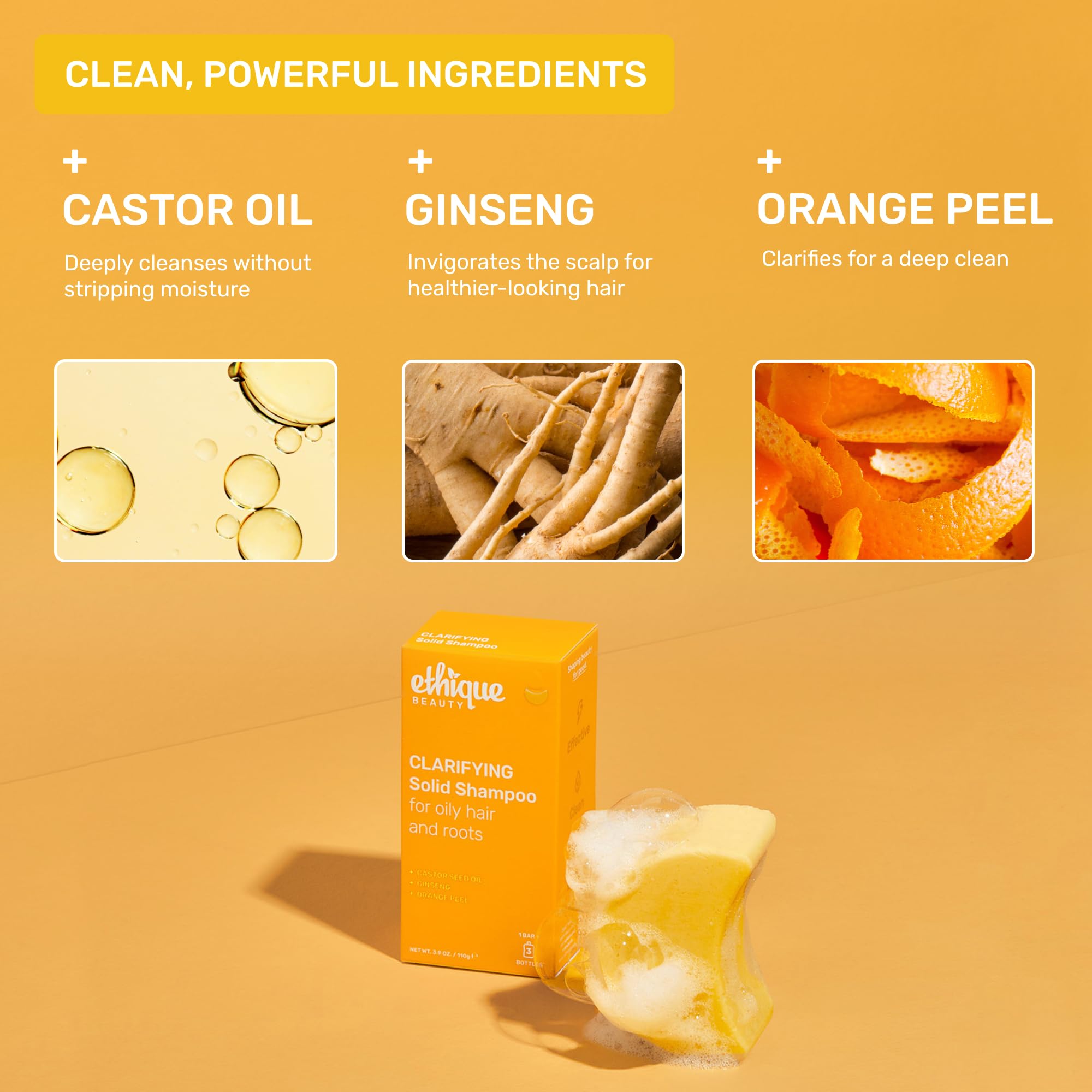Ethique travel-friendly shampoo bar fits in bags without liquid bottles.