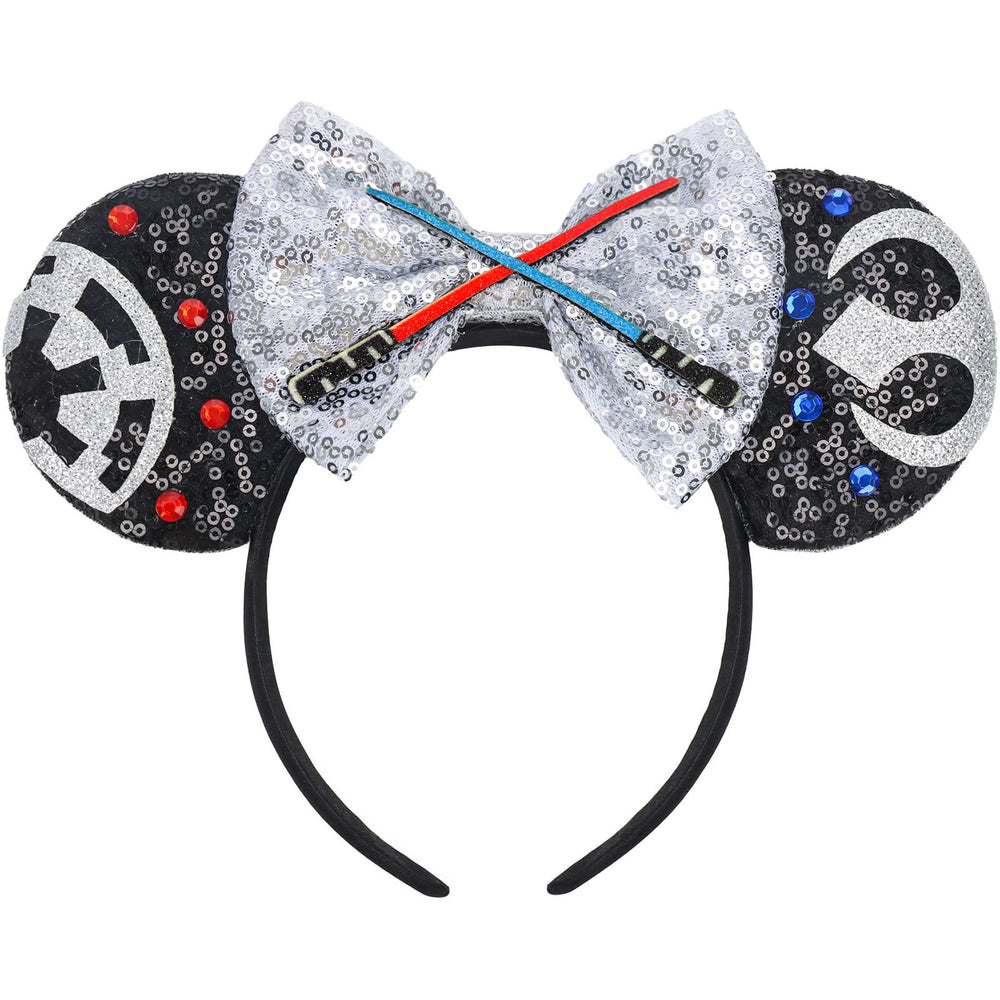 ETLUK Mouse Ears Headband with sequin star ears for an eye-catching cosplay look.