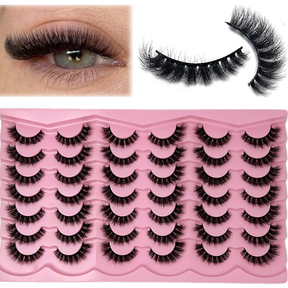 etokdos 3d faux mink lashes 6d-volume close-up for fuller definition