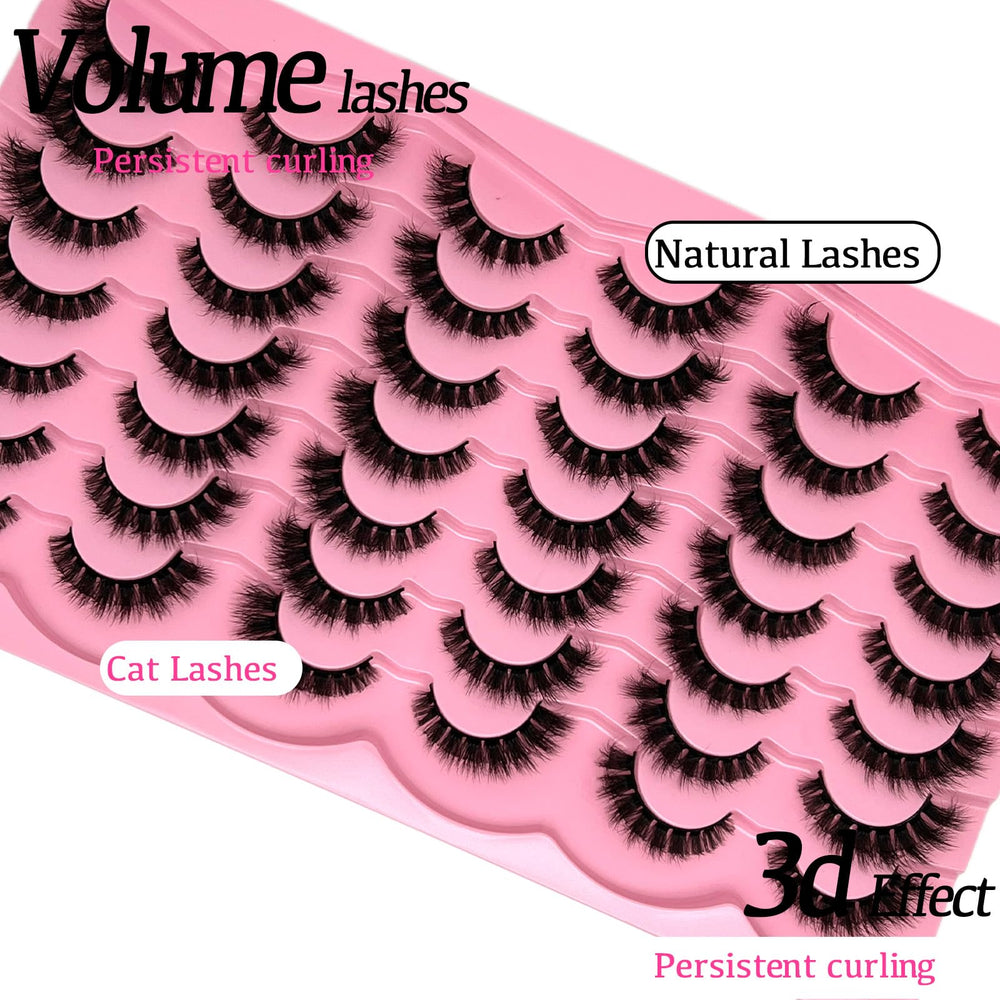 etokdos Easy to apply lash strips for quick makeup routine