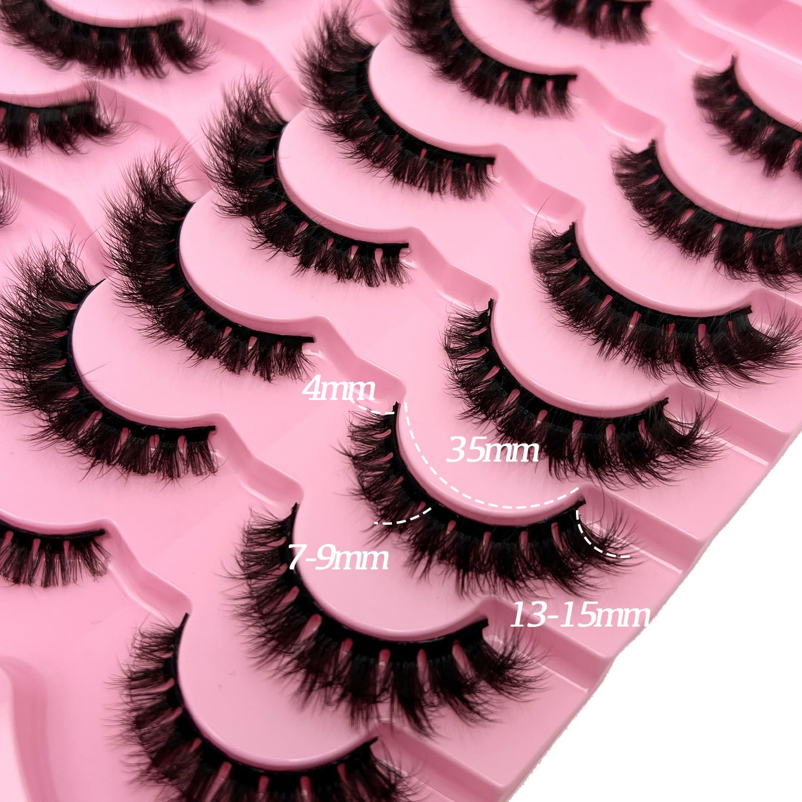 etokdos Lightweight faux mink lashes designed for all-day comfort