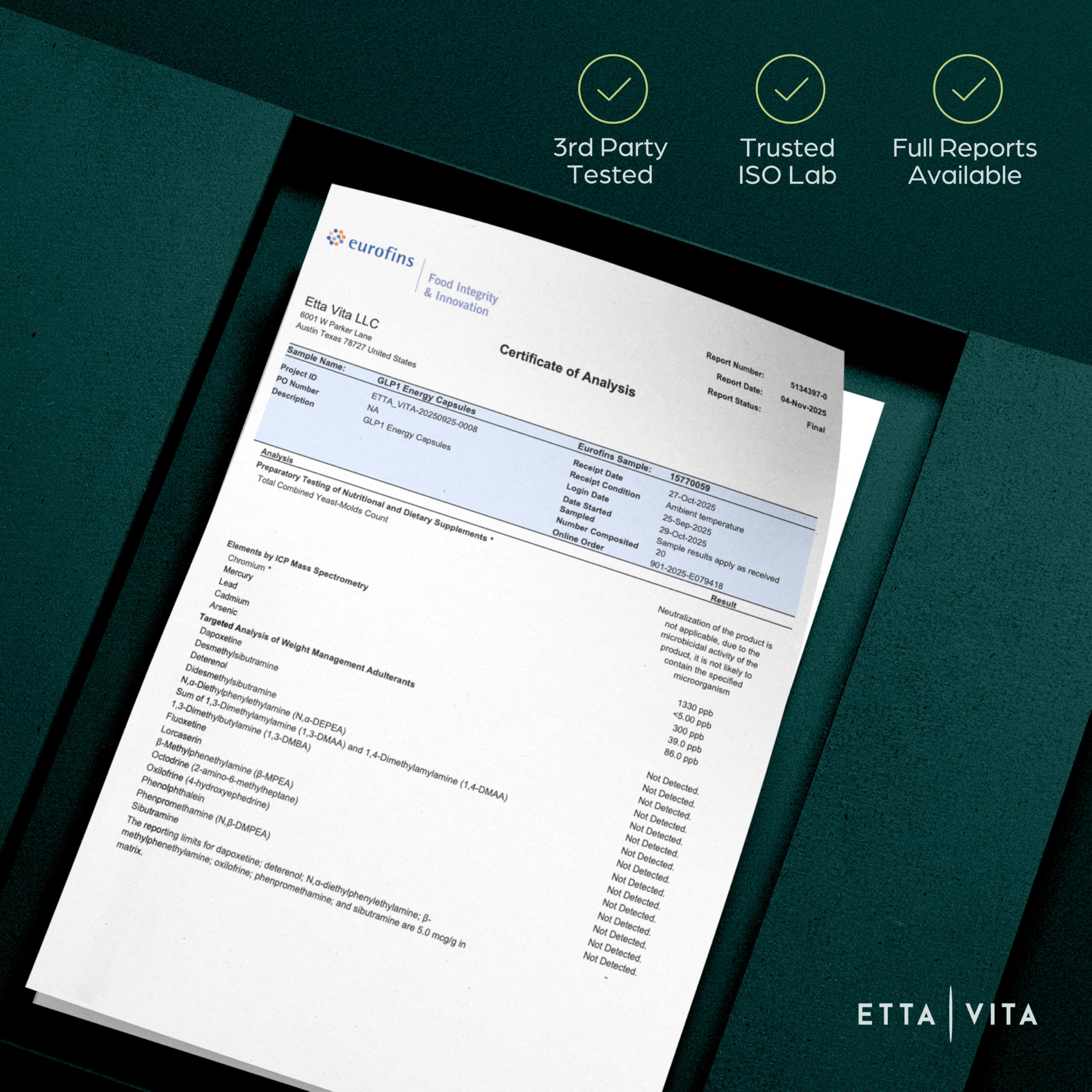 Etta Vita Colon Cleanse packaging box showcased for shelf visibility