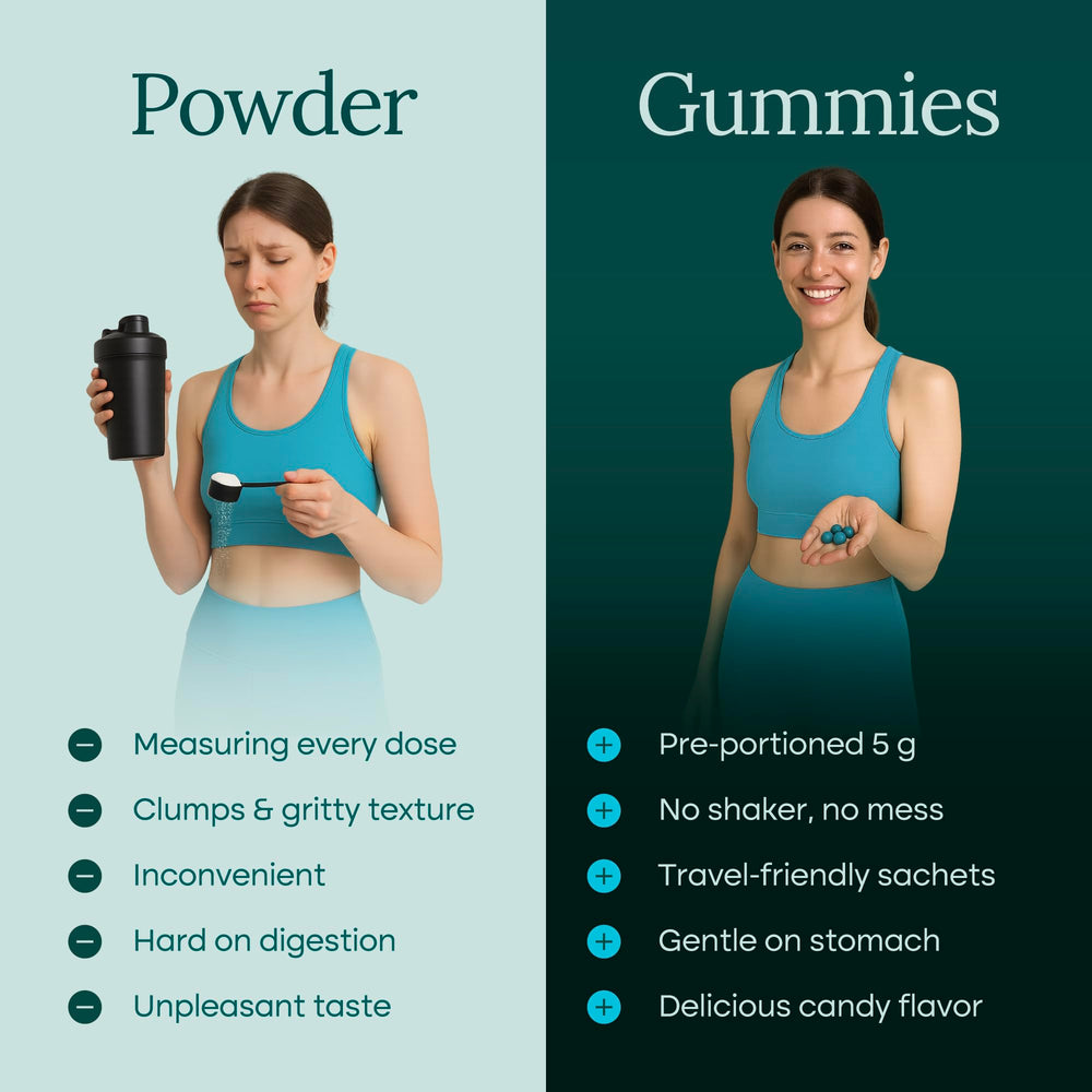 Sugar-free, no powder mess with a clean, convenient format