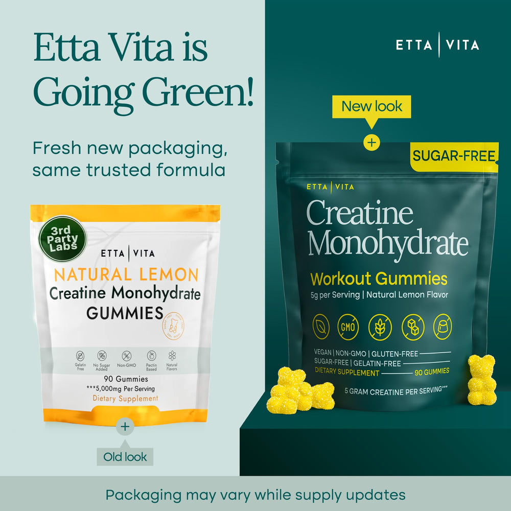 Etta Vita gummies lemon closeup highlighting chewy texture.