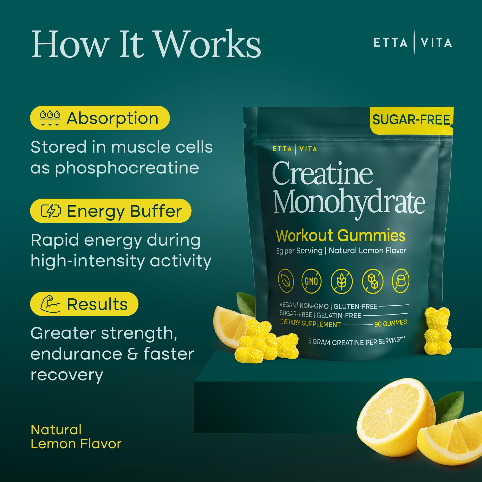 Etta Vita vegan gluten-free gelatin-free claim label.
