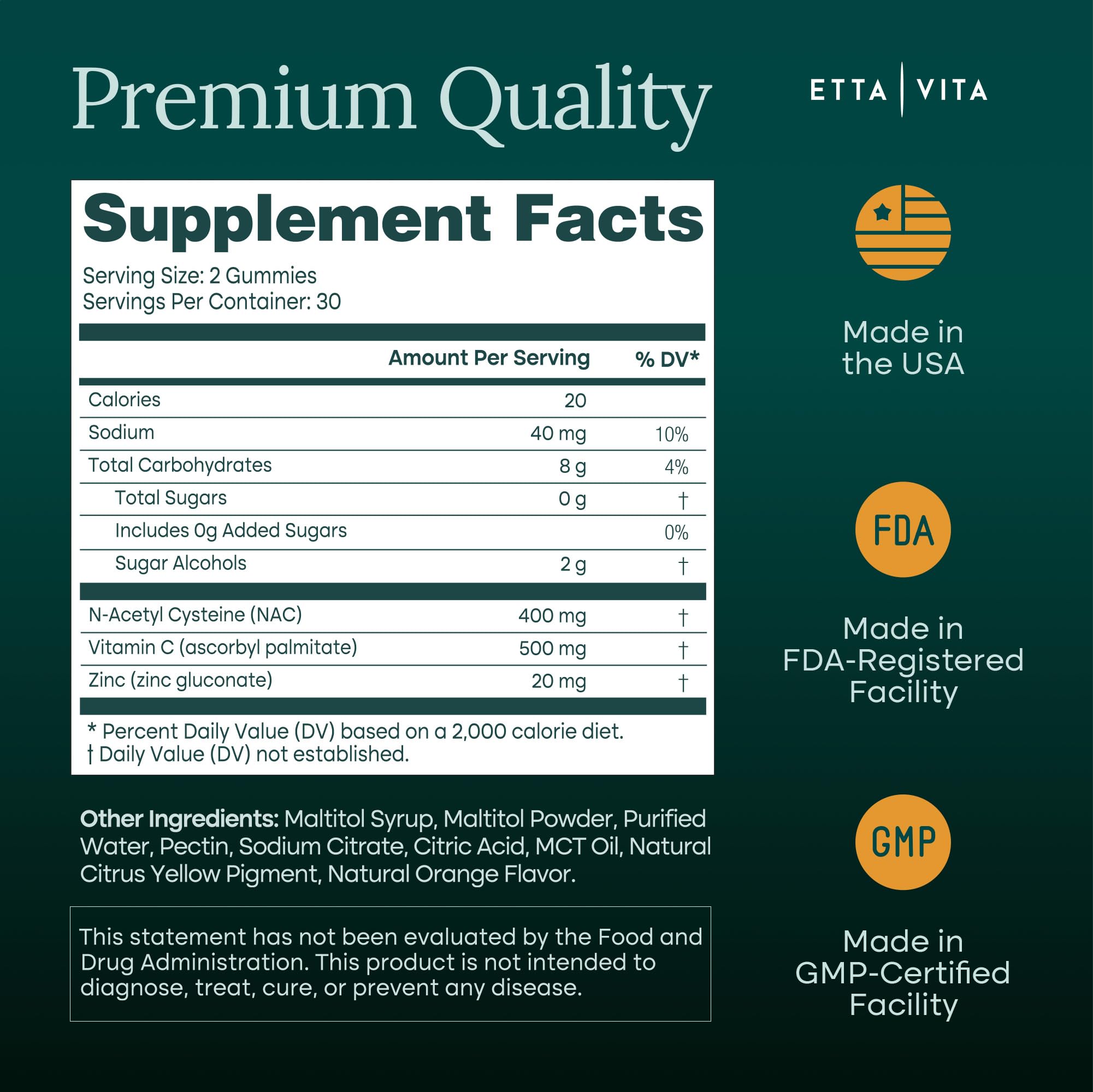 Etta Vita travel-pack gummies, TSA-friendly on-the-go packaging.