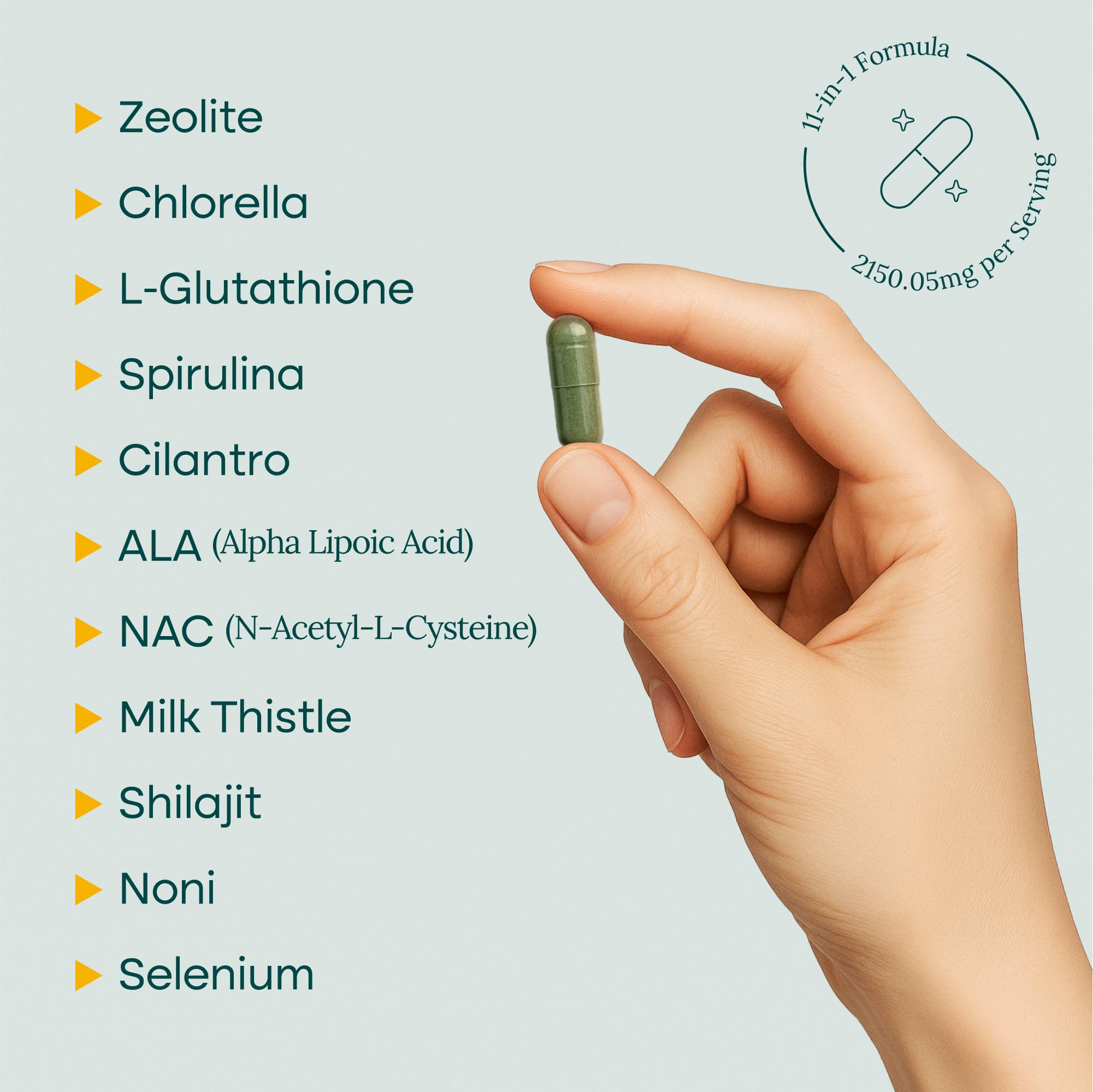 Etta Vita Cilantro Zeolite visual emphasizes internal cleansing.