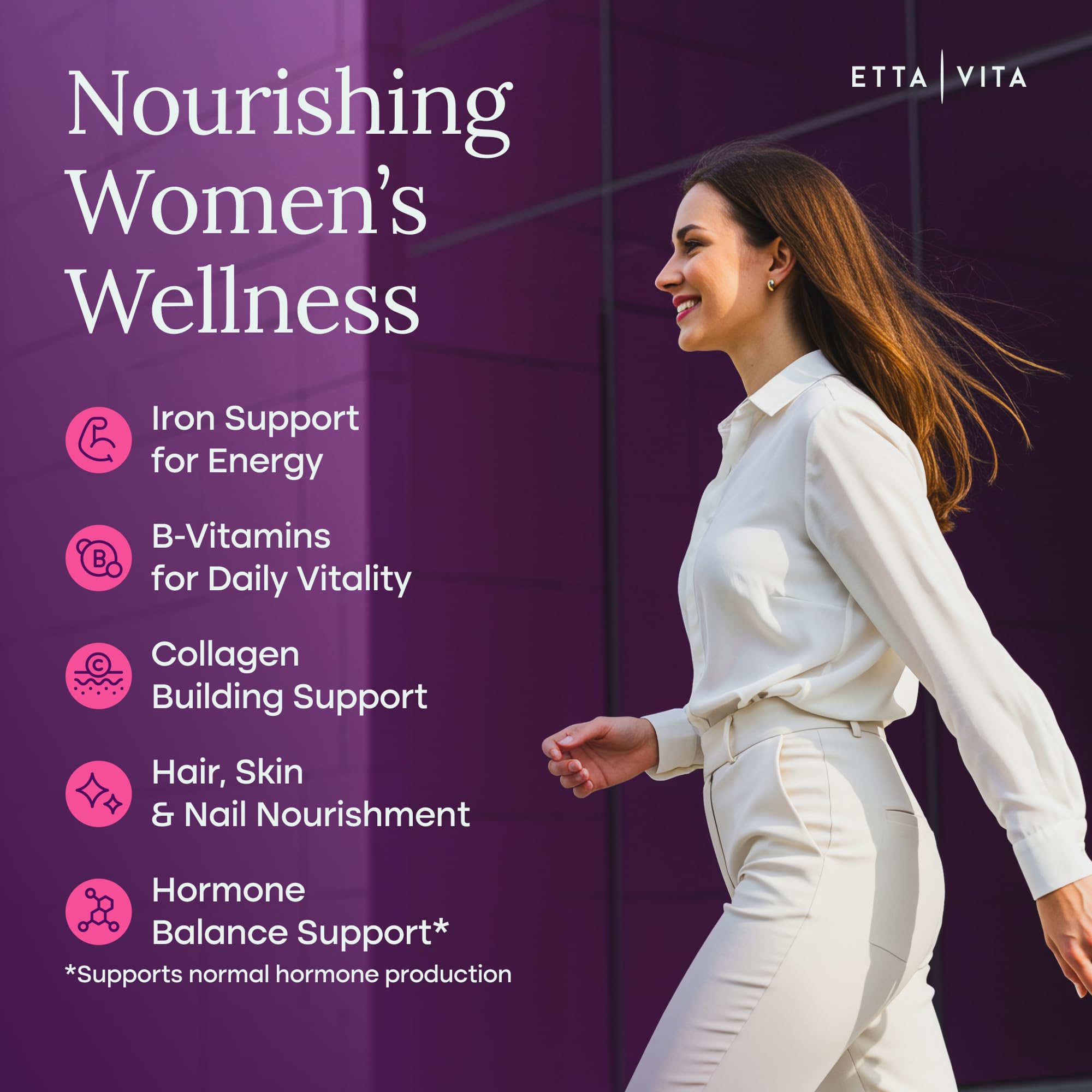 Etta Vita primal bone matrix capsules with minerals and peptides.