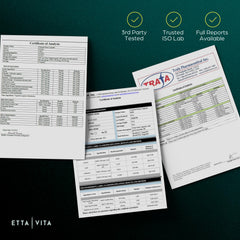 Etta Vita Zeolite Detox capsules close-up highlighting toxin binding.