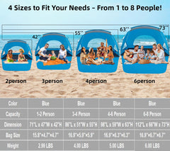 Etto Beach Tent mesh ventilation panels improve airflow on hot days