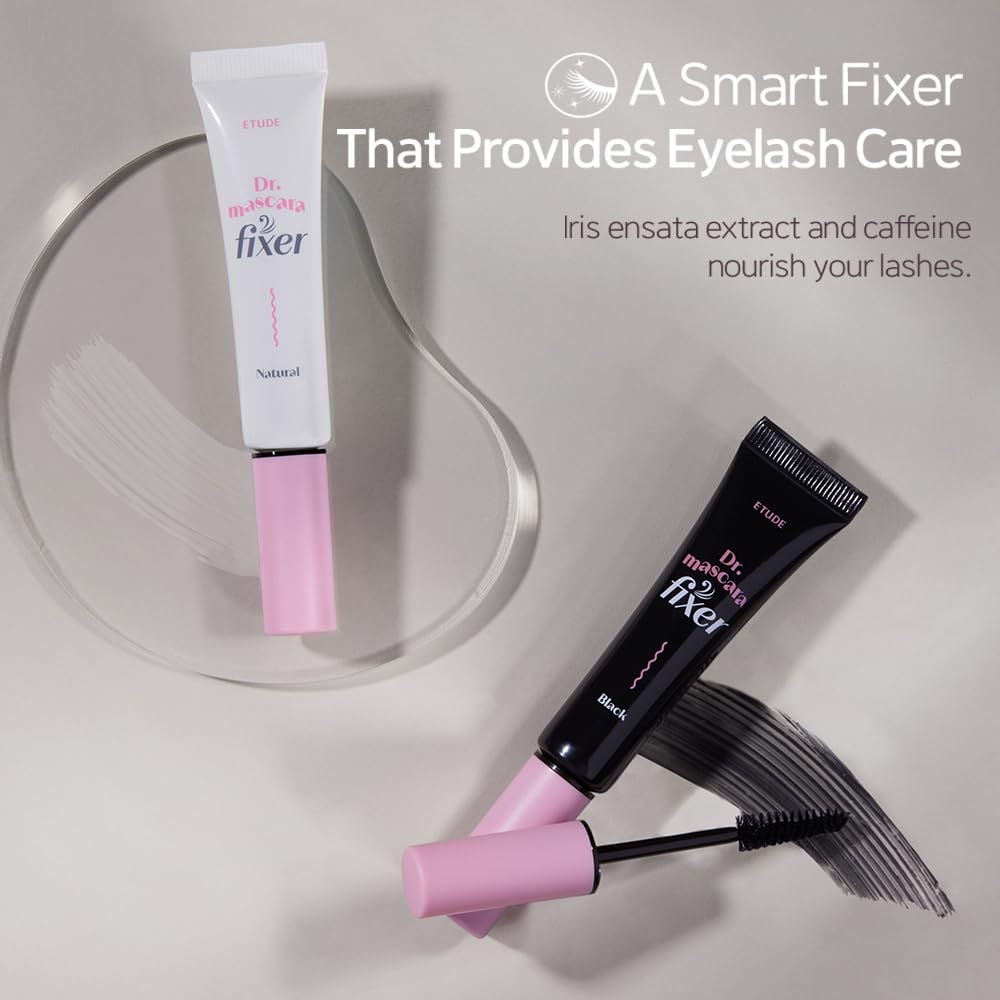 ETUDE Dr. Mascara Fixer compact packaging for easy touch-ups