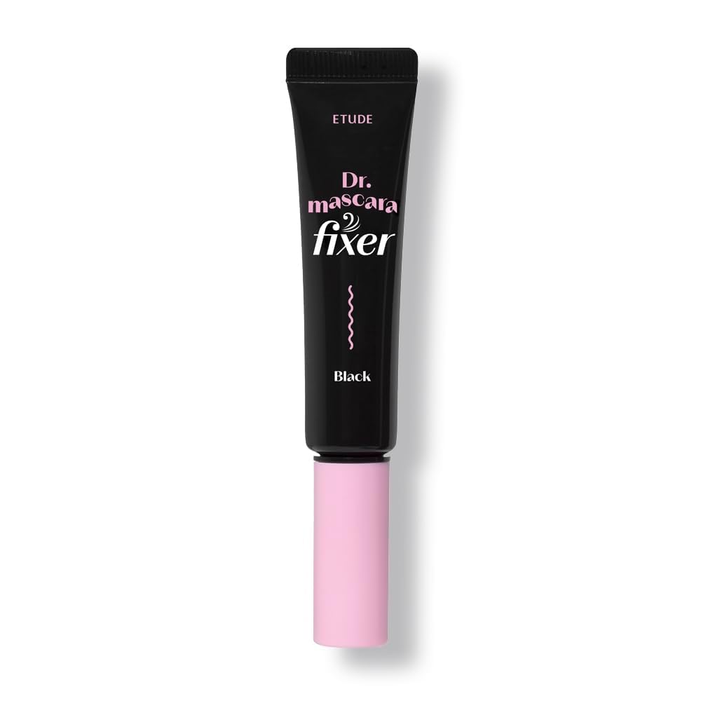 ETUDE Dr. Mascara Fixer packaging highlighting vegan certification and all-day hold.