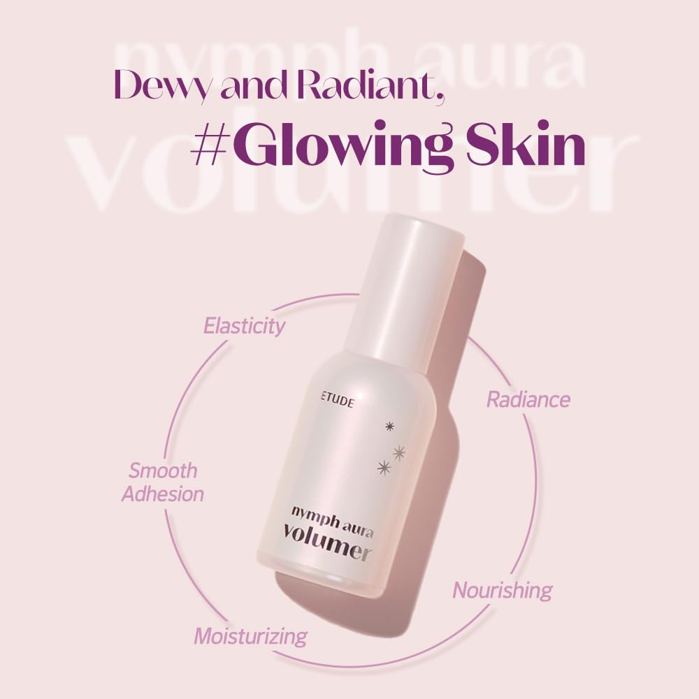 Etude Nymph Aura Volumer glass-skin finish preview on skin