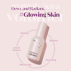 Etude Nymph Aura Volumer glass-skin finish preview on skin