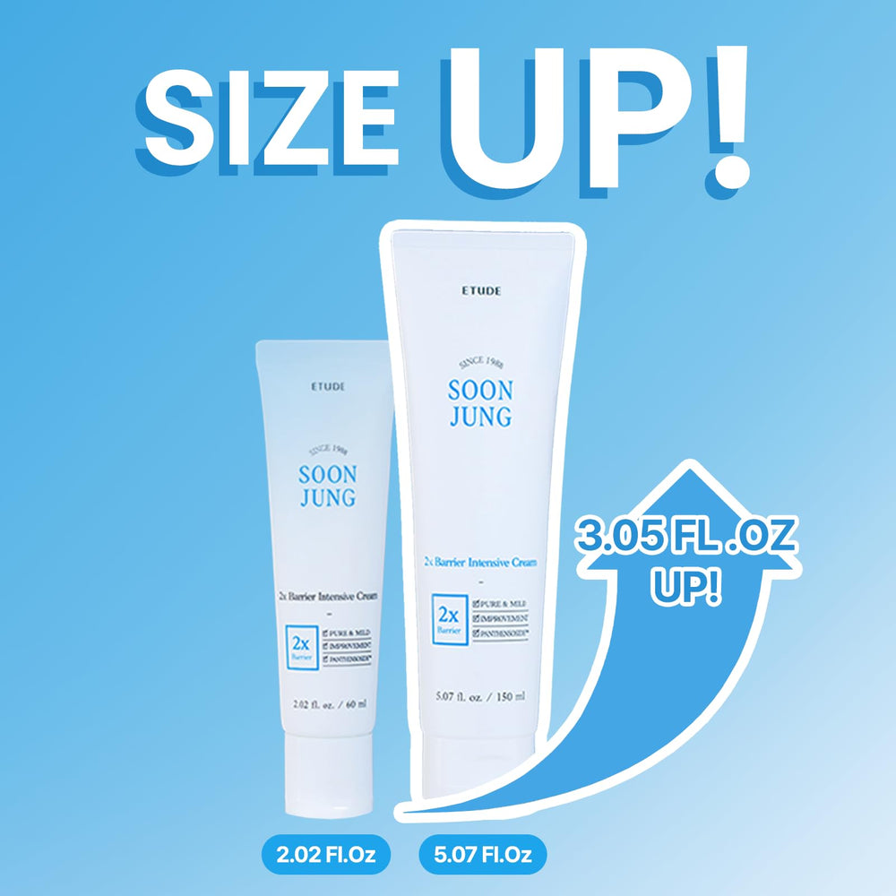 Etude SoonJung 2x Intensive Cream texture swatch shows creamy, fast-absorbing formula for daily use.