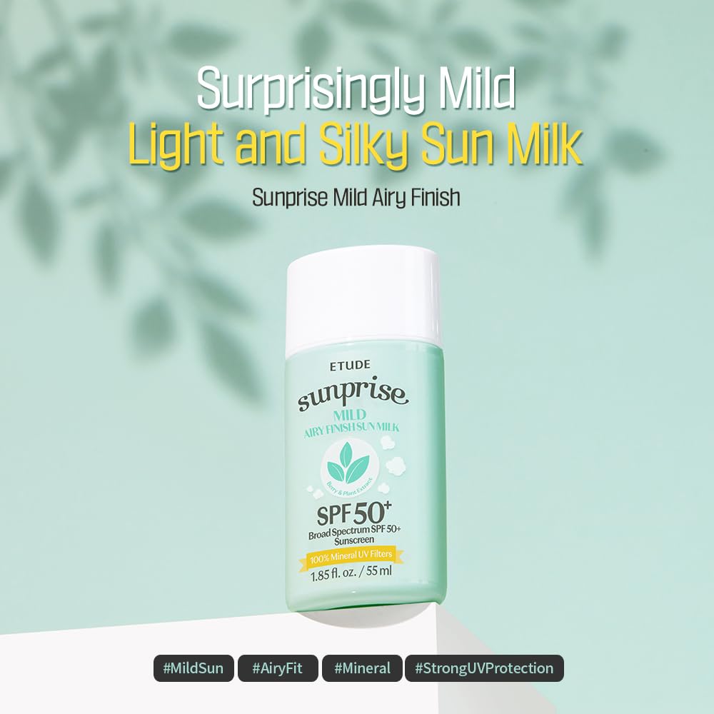 ETUDE Sunprise non-sticky finish ideal under makeup for radiant skin.