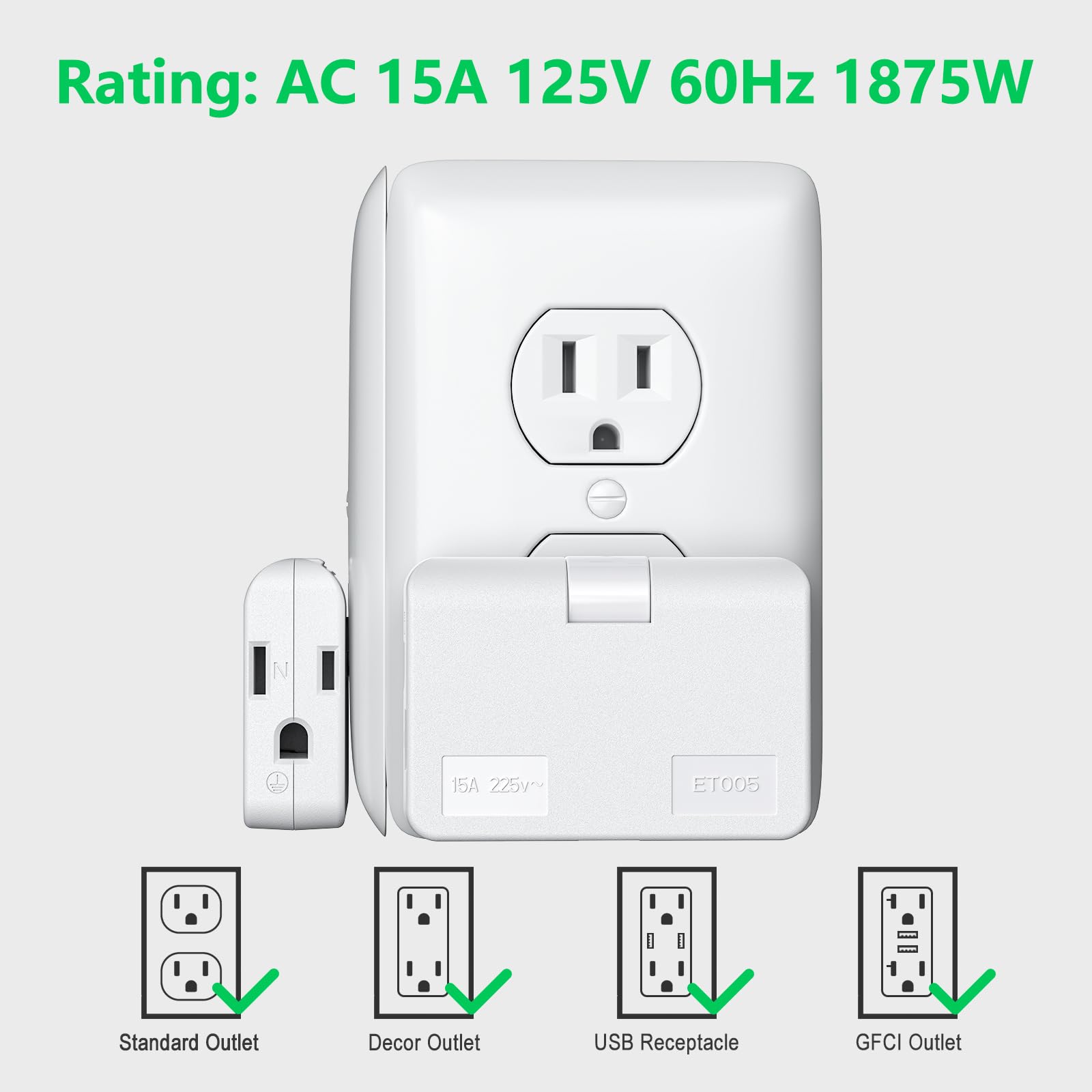 ETwinCoo fire-resistant body with three outlets closeup