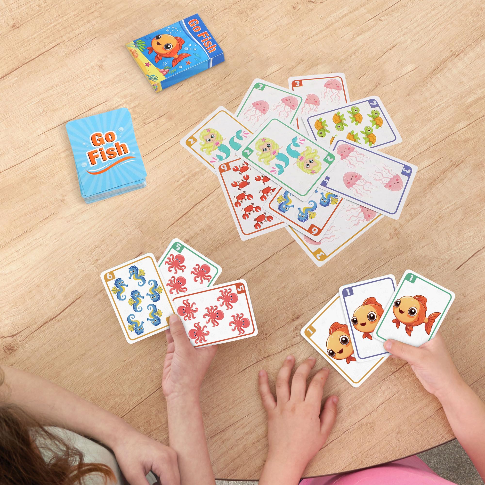 Etyishe family game night scene with colorful cards