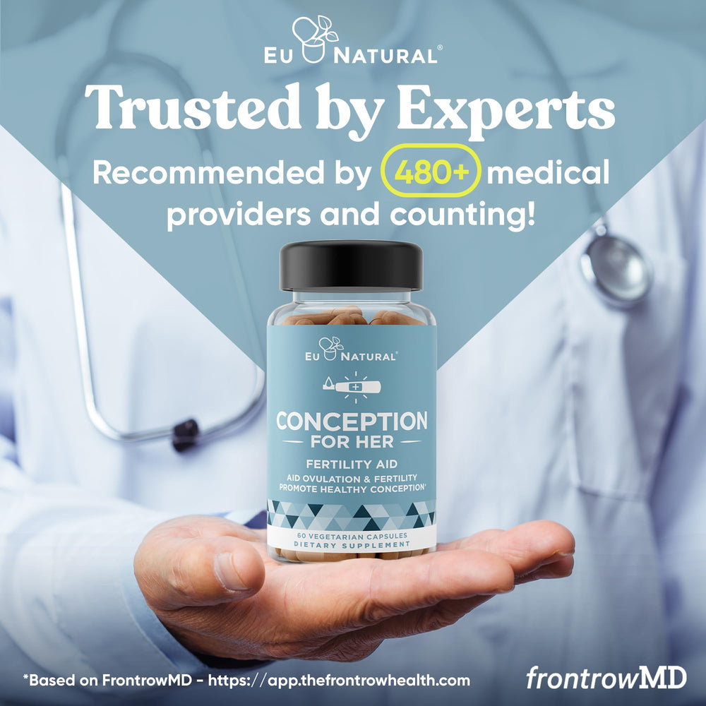 Eu Natural Conception for Her Vitex closeup emphasizing herbal balance for reproductive health
