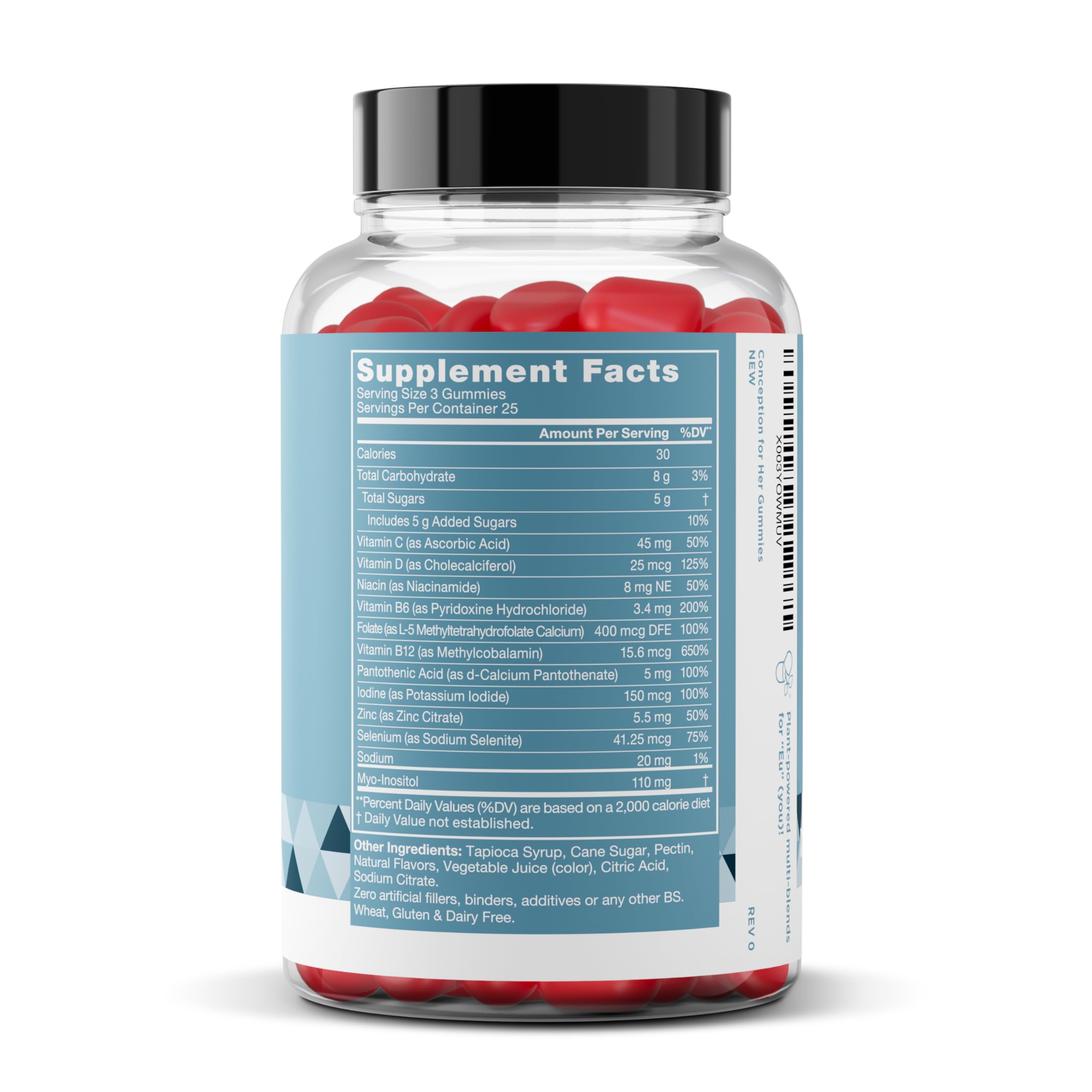 Eu Natural Conception for Her folate and minerals panel supporting preconception nutrients.
