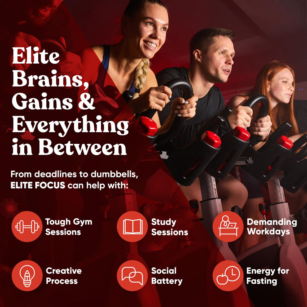 Eu Natural Elite capsules in gym bag for workouts.