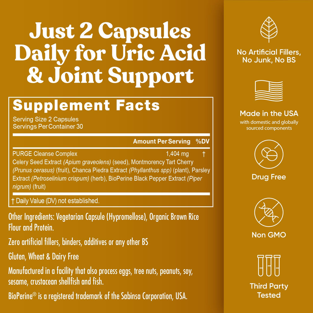Eu Natural Purge bottle with glass suggests a simple daily routine.