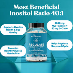 Daily capsule close-up highlighting 2000 mg Myo-Inositol per dose