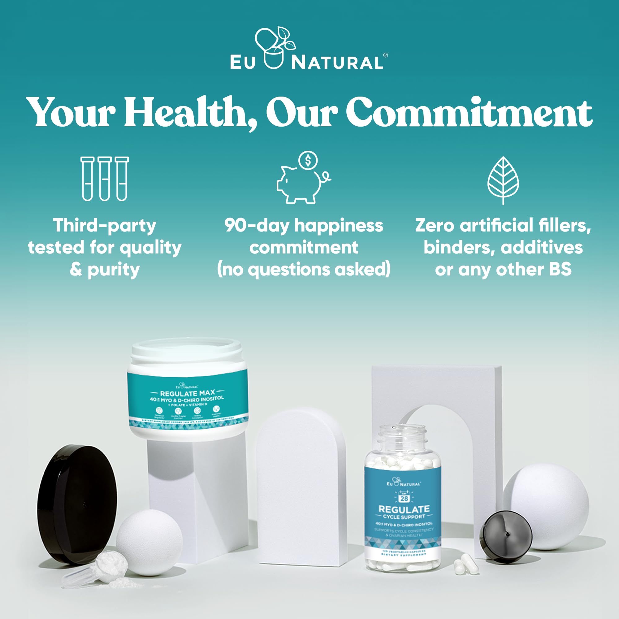 Vitamin Angels partnership logo and Regulate product image