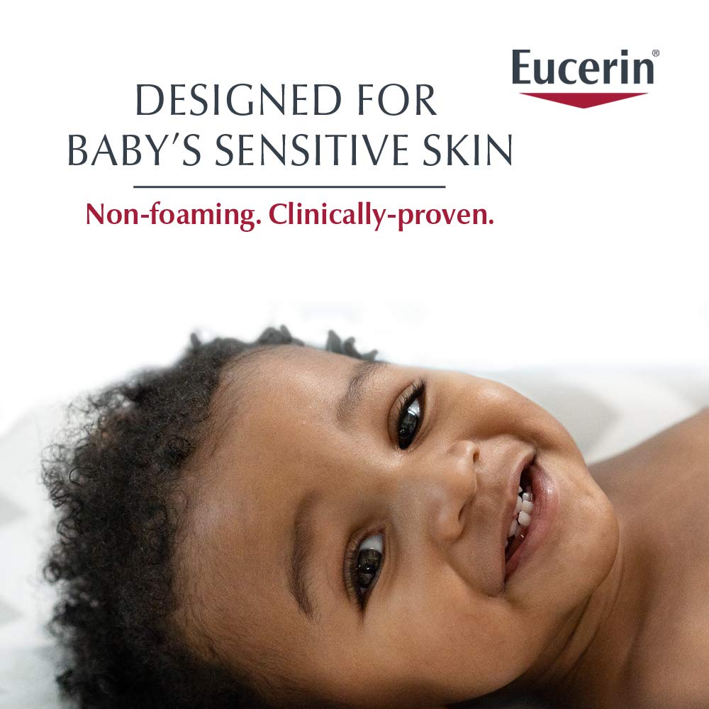 Eucerin Baby Eczema Relief Cream Body Wash demonstrates mild surfactants for sensitive skin