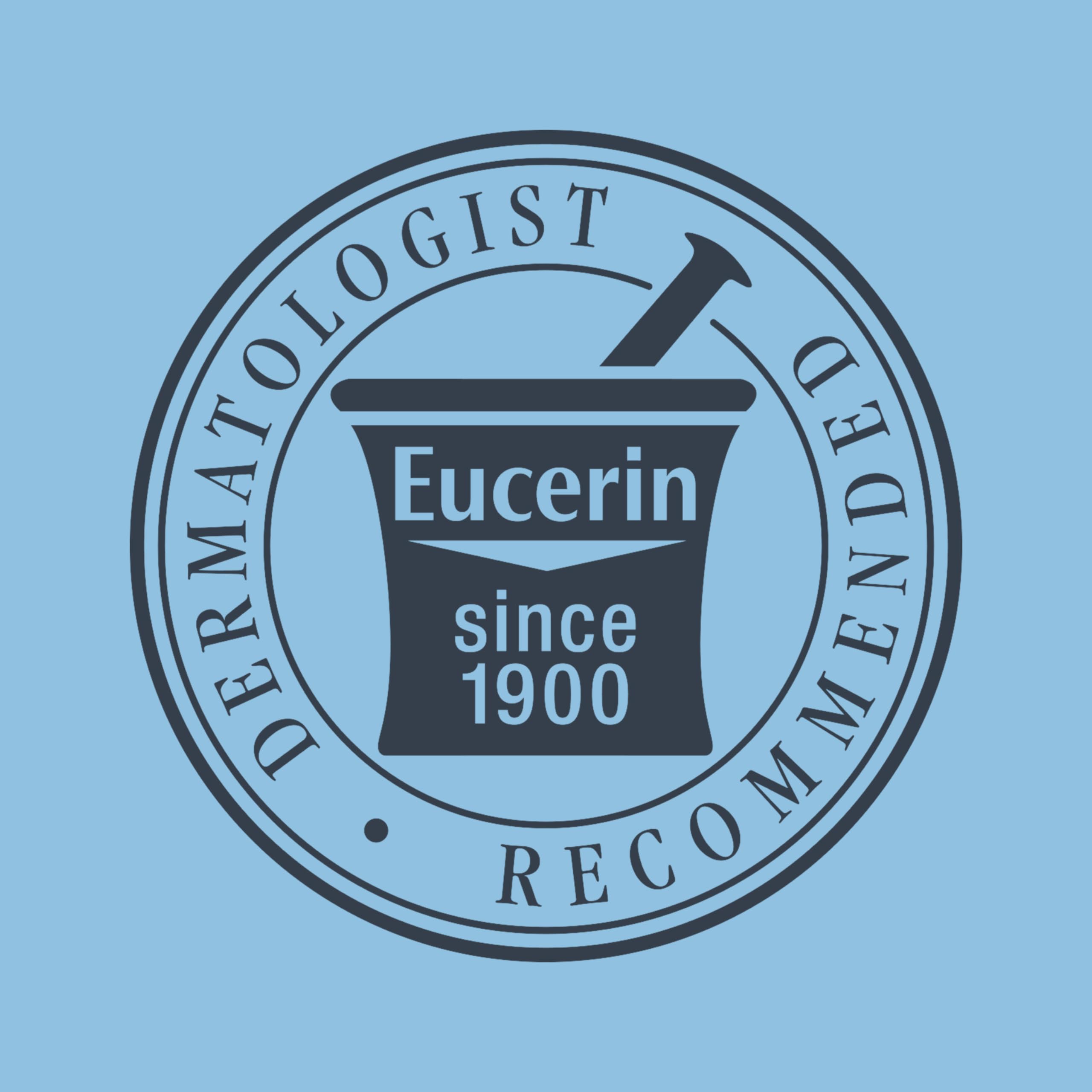 Fragrance-free label on Eucerin lotion emphasizing gentle daily use.